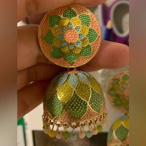 Jhumka Colorful Earings